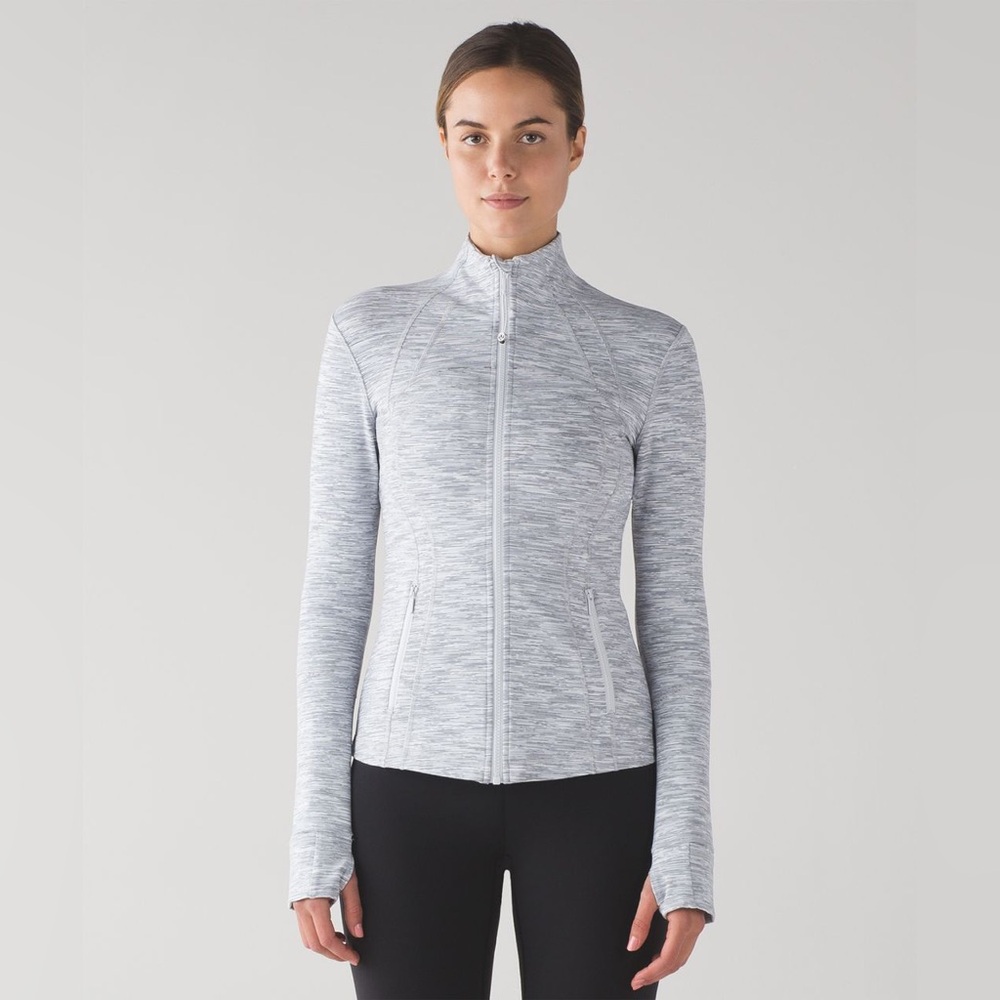 Lululemon Define Jacket Wee Are From Space Ice Grey Alpine White Size 6